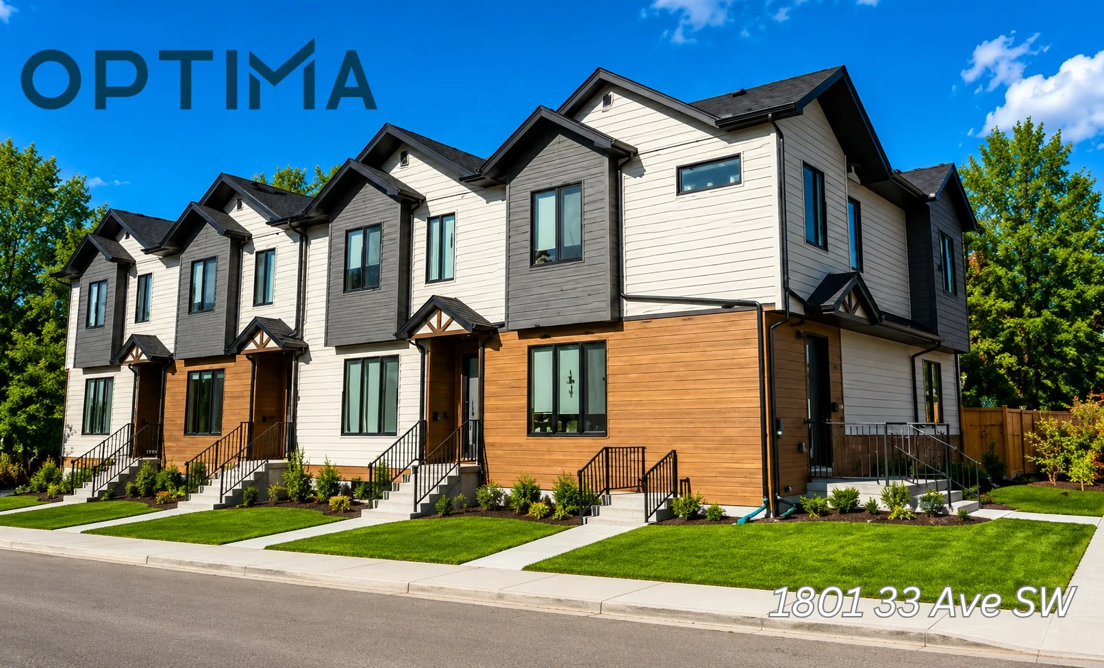 Optima completed multi-family development at 1801 33 Ave SW