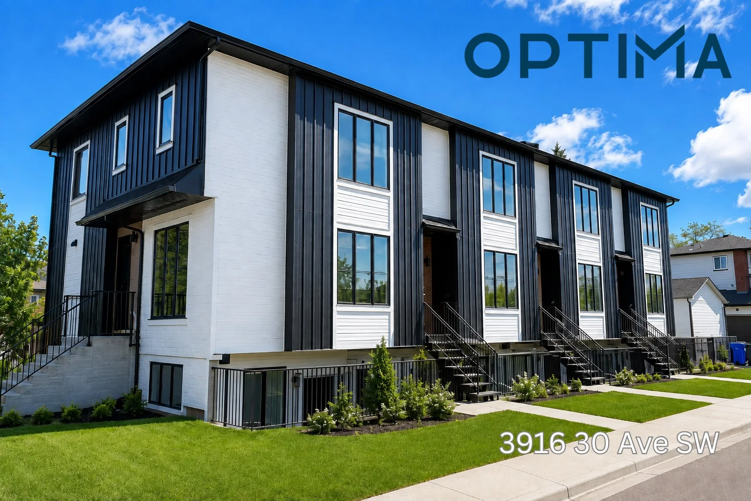 Optima completed multi-family development at 3916 30 Ave SW