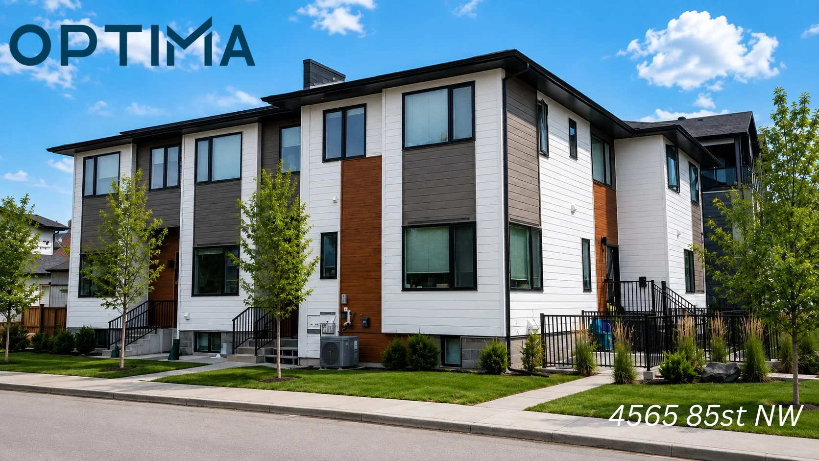 Optima completed multi-family development at 4565 85 St NW