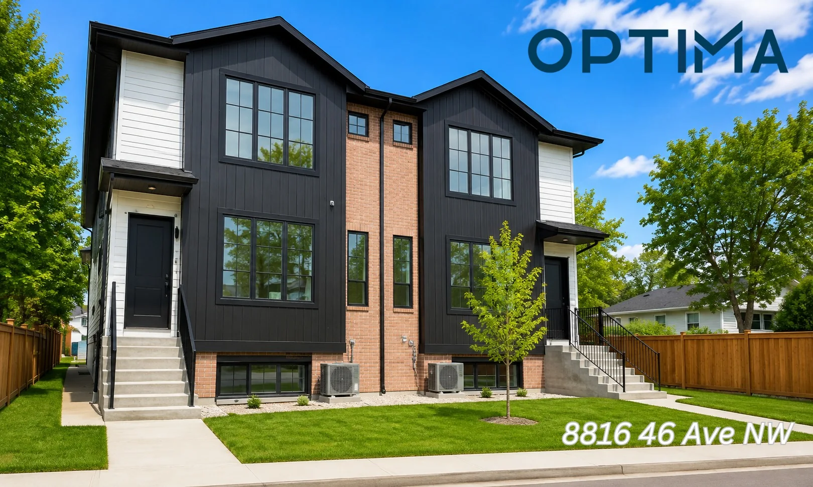 Optima completed multi-family development at 8816 46 Ave NW