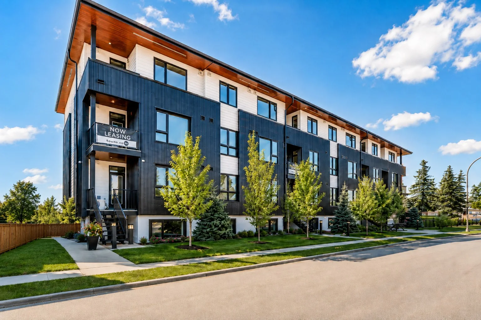 Completed Optima multi-family apartment development
