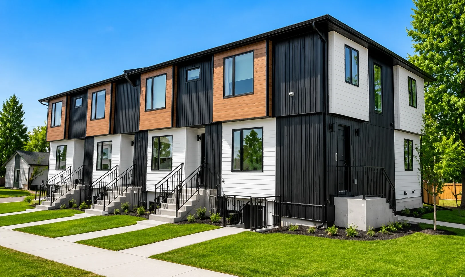 Completed Optima multi-family development at 2202 43 St SE